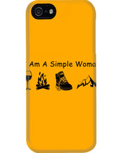 Load image into Gallery viewer, Simple Woman Loves Wine Camping Shoes And Climbing Phone case
