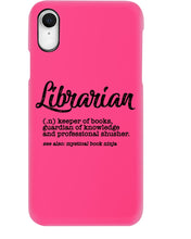 Load image into Gallery viewer, Librarian Keeper Of Books Guardian Of Knowledge Custom Gift For Librarian Phone case
