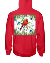Load image into Gallery viewer, Scarlet Macaw With Butterflies I Am Always With You Gift For Lover Hoodie
