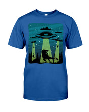 Load image into Gallery viewer, UFA Dinosaur T Rex Sky Full Of Stars Guys Tee
