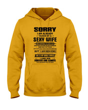 Load image into Gallery viewer, Gift For Husband Taken By A November Sexy Wife Who Happens To Cuss A Lot Hoodie
