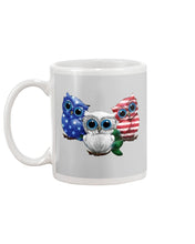 Load image into Gallery viewer, Lovely Phone Case Three Owl With US Flag Gift For Owl Lovers Mug
