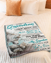 Load image into Gallery viewer, Best Gift For Grandson You Will Always Be My Grandson Fleece Blanket
