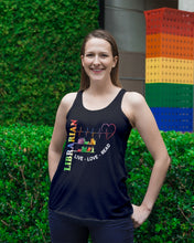 Load image into Gallery viewer, Librarian Live Love Read Special Custom Design Ladies Flowy Tank
