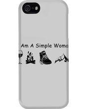 Load image into Gallery viewer, Simple Woman Loves Wine Camping Shoes And Climbing Phone case
