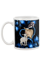 Load image into Gallery viewer, Lovely Phone Case Twinkling Blue Heart Gift For Goat Lovers Mug
