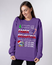 Load image into Gallery viewer, Weather Outside Frightful Sewing Let Us Sew Sweatshirt
