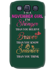 Load image into Gallery viewer, Birthday Gift For November Girl I'm Smarter Than You Think Phone case

