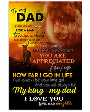 Load image into Gallery viewer, You'll Always Be My King My Dad Best Gift For Dad Vertical Poster
