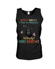 Load image into Gallery viewer, Black Great Dane Attitude Really Gift For Dog Lovers Unisex Tank Top
