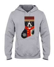 Load image into Gallery viewer, Santa Border Collie In Stock Gift For Dog Lovers Hoodie
