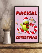 Load image into Gallery viewer, Tennis Players Magical Christmas Snowman Gift For Women Vertical Poster
