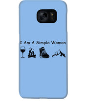 Load image into Gallery viewer, Simple Woman Loves Wine Camping Shoes And Climbing Phone case
