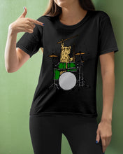 Load image into Gallery viewer, Cat Play Drum Funny Gift For Cat Lovers Ladies Tee
