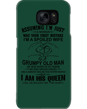Load image into Gallery viewer, A Spoiled Wife Of An October Grumpy Old Man Birthday Meaningful Gift Phone case
