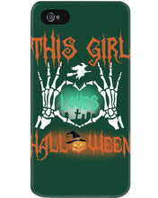 Load image into Gallery viewer, This Girl Loves Halloween Gift For Girls Phone case
