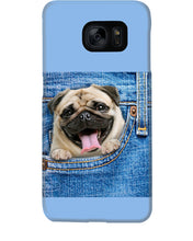 Load image into Gallery viewer, baby Pug In Denim Pocket Gift For Dog Lovers Phone case
