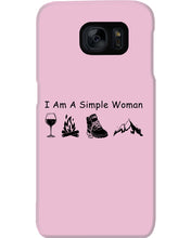Load image into Gallery viewer, Simple Woman Loves Wine Camping Shoes And Climbing Phone case
