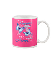 Load image into Gallery viewer, Nursing Is A Work Of Heart  Unique Custom Design Mug

