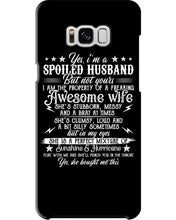 Load image into Gallery viewer, Shes Stubborn Messy And A Brat At Times Black Gift For Husband Phone case

