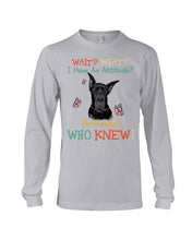 Load image into Gallery viewer, Black Great Dane Attitude Really Gift For Dog Lovers Unisex Long Sleeve
