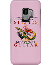 Load image into Gallery viewer, Never Underestimate A 60 Year Old Man Can Play A Guitar Phone case
