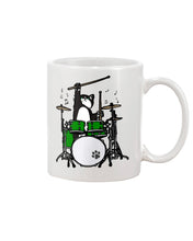 Load image into Gallery viewer, Funny Cat Playing Drums Great Gift For Cat Lovers Mug
