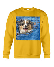Load image into Gallery viewer, Australian Shepherd In Denim Pocket Gift For Dog Lovers Sweatshirt
