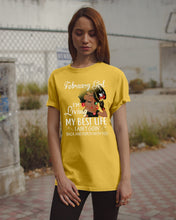 Load image into Gallery viewer, Betty Boop February Girl Living My Best Life Birthday Meaningful Gift Guys Tee
