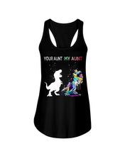 Load image into Gallery viewer, Your Aunt My Aunt Colorful Design Gift For Friends Ladies Flowy Tank

