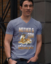 Load image into Gallery viewer, Mother And Son A Bond That Can't Be Broken Guys V-Neck
