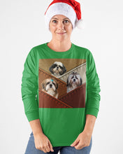 Load image into Gallery viewer, Three Cute Shih Tzu In Bag Gift For Dog Lovers Unisex Long Sleeve
