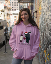 Load image into Gallery viewer, Cat Drink And Be Merry Meaningful Gift For Women Hoodie
