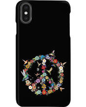 Load image into Gallery viewer, Hummingbird And Peace Sign Gift For Girls Phone case
