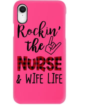 Load image into Gallery viewer, Vintage Funny Rockin' The Nurse And Wife Life Custom Phone case
