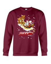 Load image into Gallery viewer, Baseball Xmas Sleigh Loading Gift For Baseball Lovers Sweatshirt
