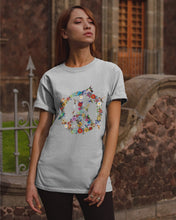 Load image into Gallery viewer, Hummingbird And Peace Sign Gift For Girls Guys Tee
