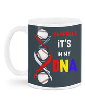Load image into Gallery viewer, Baseball Be My DNA Gift For Sport Lovers Mug
