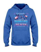 Load image into Gallery viewer, I'm Lonely I Miss My Husband Butterfly Gift For Lover Hoodie
