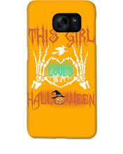 Load image into Gallery viewer, This Girl Loves Halloween Gift For Girls Phone case
