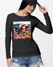 Load image into Gallery viewer, American Flag Sky Flower German Shepherd Gift For Dog Lovers Unisex Long Sleeve
