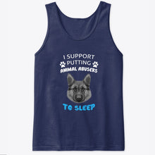 Load image into Gallery viewer, I Support Putting Animal Abusers To Sleep Gift For Dog Lovers Unisex Tank Top

