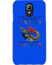 Load image into Gallery viewer, Never Underestimate A 60 Year Old Man Can Play A Guitar Phone case
