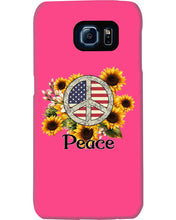 Load image into Gallery viewer, Peace Sign Sunflower Birthday Gift For Girls Phone case
