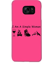 Load image into Gallery viewer, Simple Woman Loves Wine Camping Shoes And Climbing Phone case
