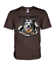 Load image into Gallery viewer, Six Feet People Great Gift For Heeler Lovers Guys V-Neck

