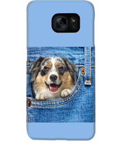 Load image into Gallery viewer, Australian Shepherd In Denim Pocket Gift For Dog Lovers Phone case
