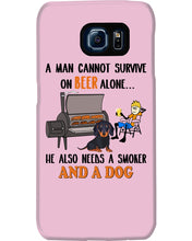 Load image into Gallery viewer, A Man Loves Beer And Dachshund Gift For Dog Lovers Phone case
