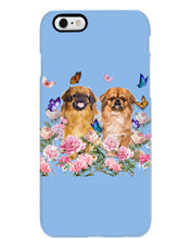 Load image into Gallery viewer, Pekingese With Peonies Gift For Dog Lovers Phone case
