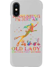 Load image into Gallery viewer, Assuming I'm Just An Old Lady Was Your First Mistake Phone case
